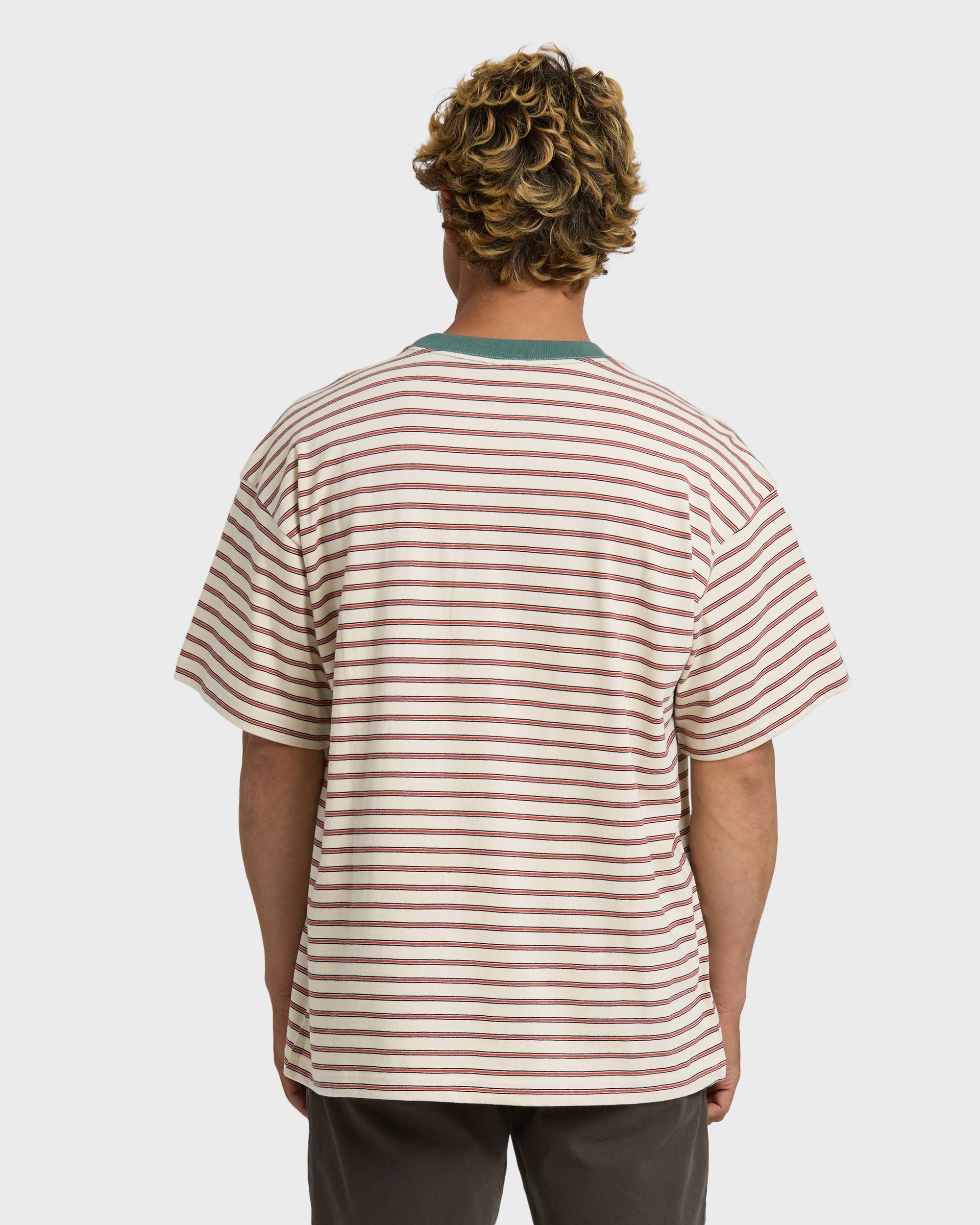 Baxter Crew Short Sleeve T-Shirt - Oatmeal