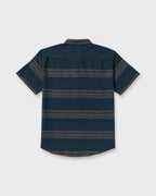 All Day Stripe Short Sleeve Shirt - Midnight