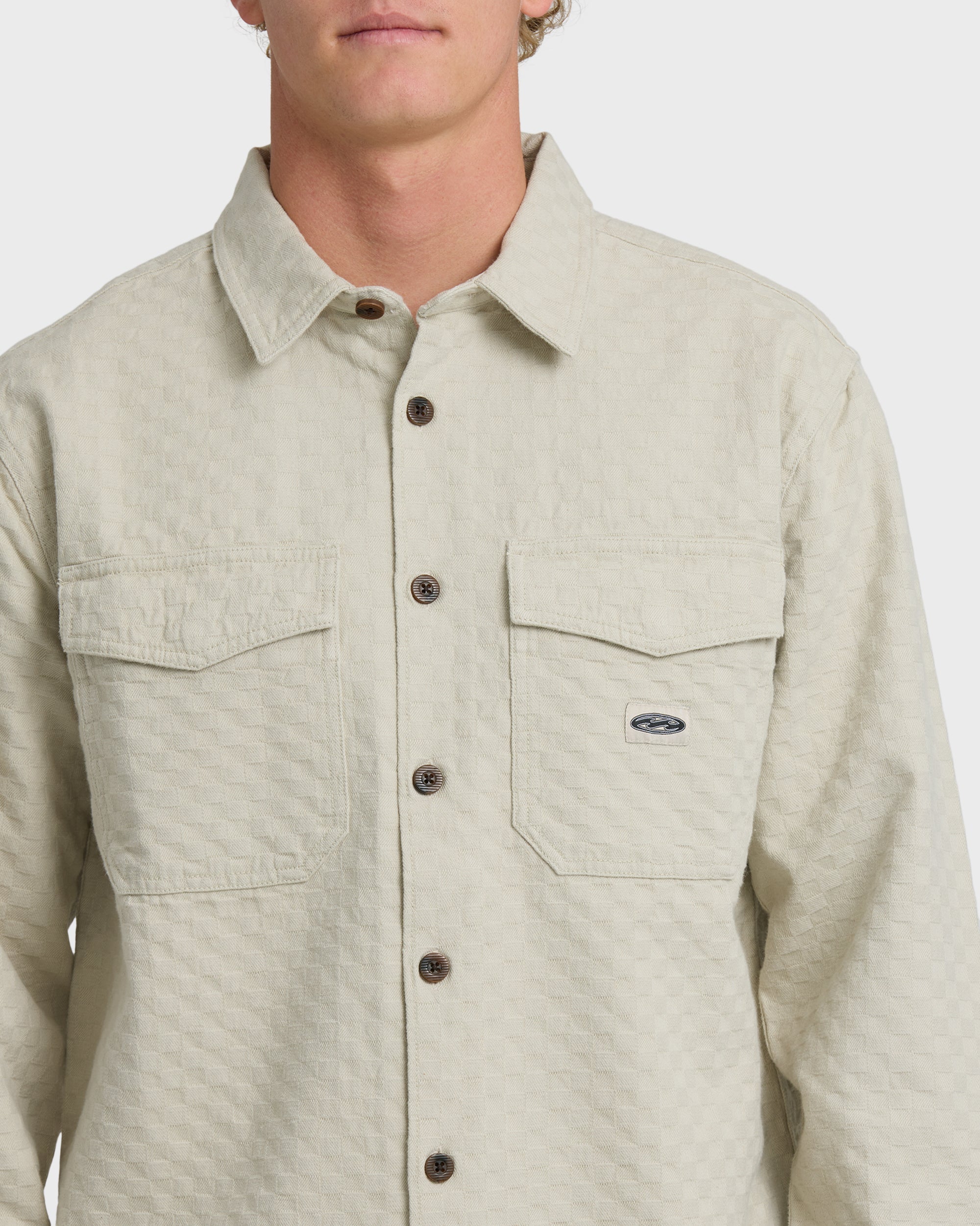 Bad Dog Long Sleeve Flannel Shirt - Chino