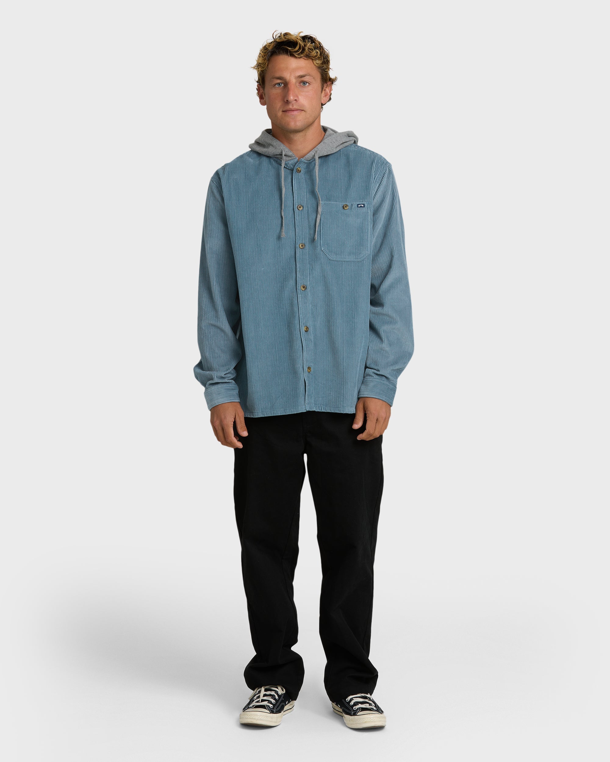 Baja Long Sleeve Shirt - Blue Fog