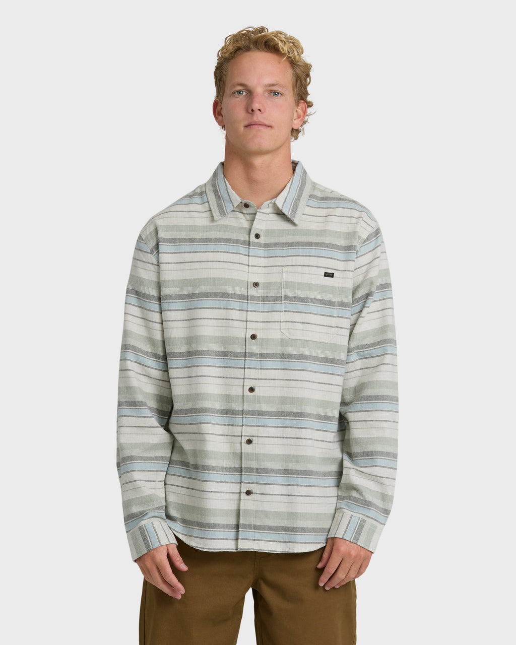 Coastline Long Sleeve Flannel Shirt - Chino