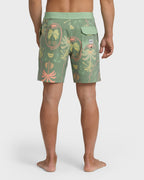 Good Times Lo Tide 18 Boardshorts - Sea Spray Multi - Sea Spray