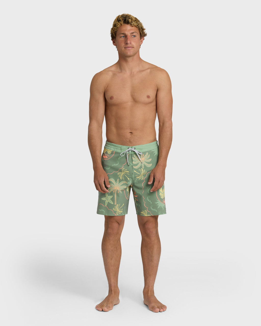 Good Times Lo Tide 18 Boardshorts - Sea Spray Multi - Sea Spray