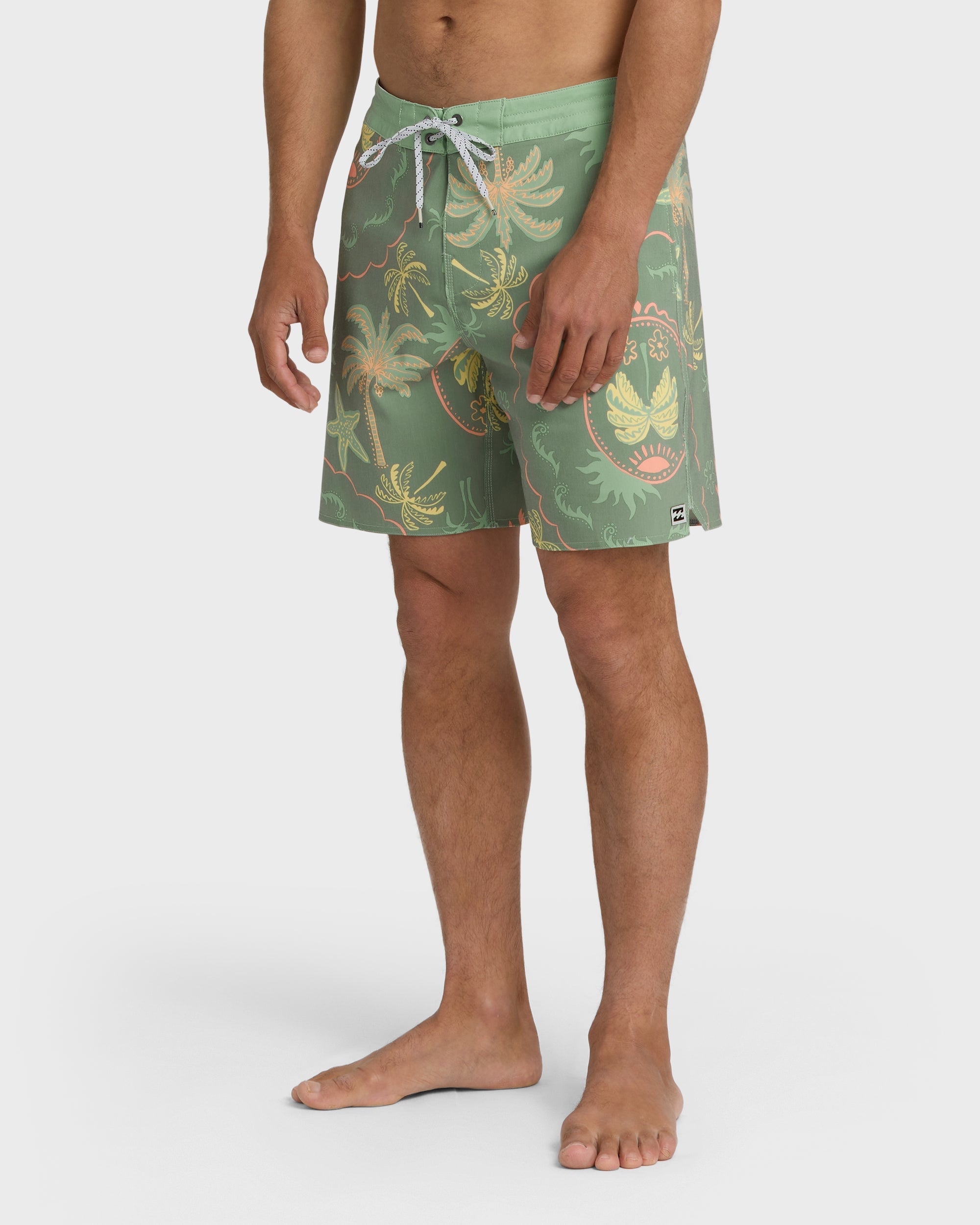 Good Times Lo Tide 18 Boardshorts - Sea Spray Multi - Sea Spray