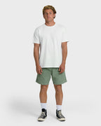 Larry Layback 19 Cord Shorts - Moss