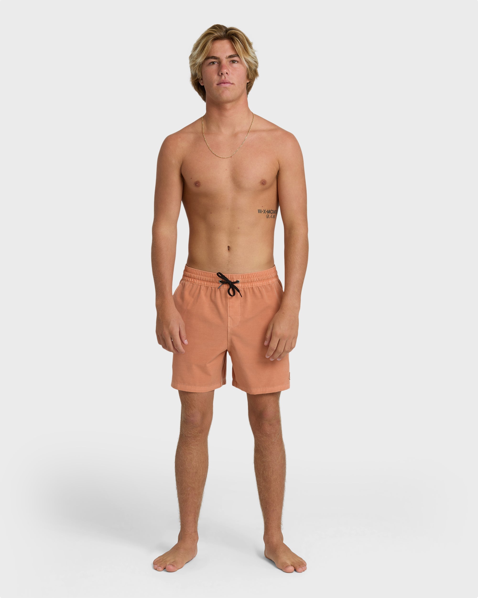 Every Other Day Wave Washed Layback 16 Trunks - Cantaloupe