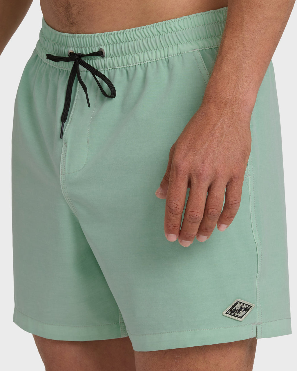 Every Other Day Wave Washed Layback 16 Trunks - Mist Green