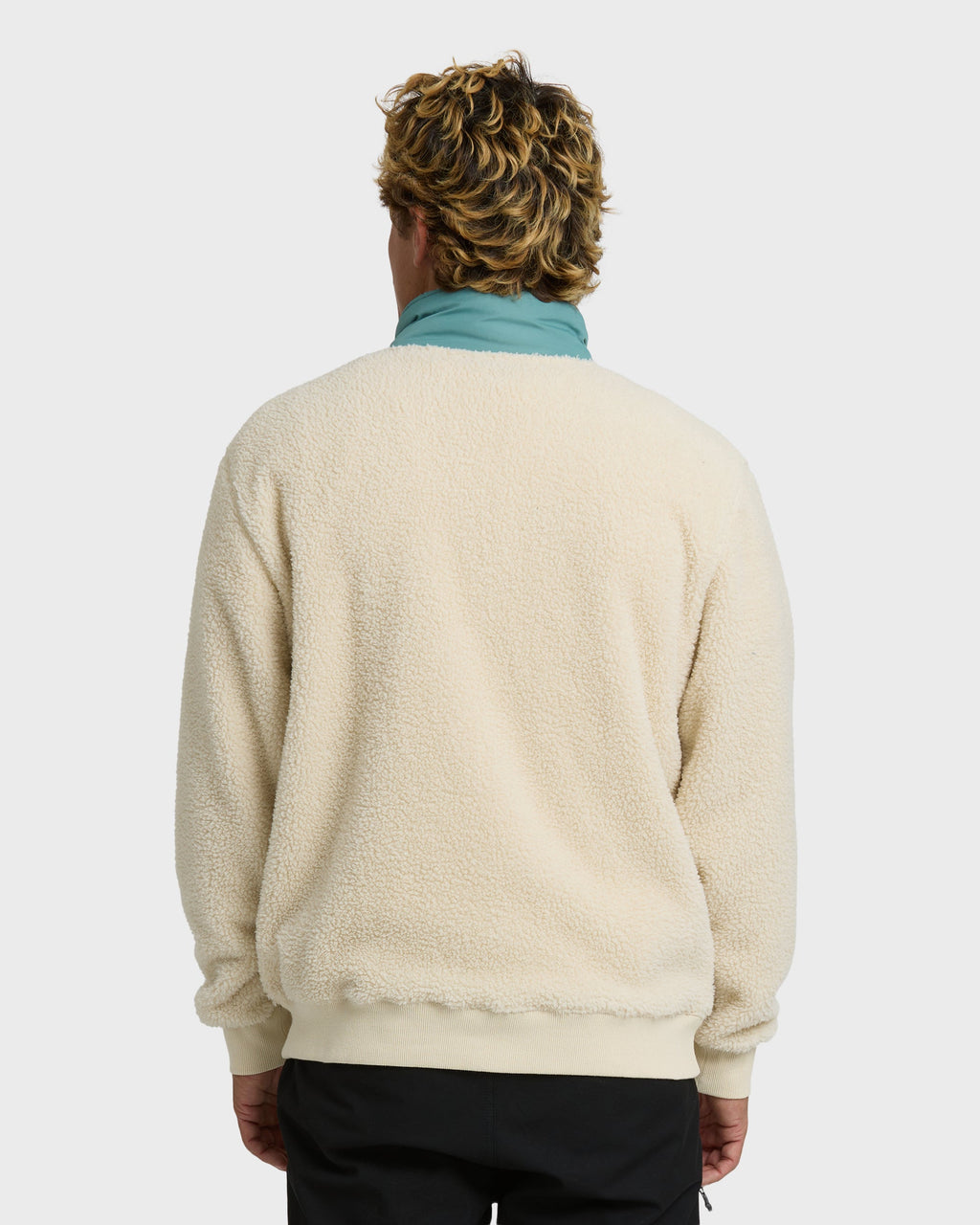 Boundary Peak Mock Neck Sherpa Fleece - Oatmeal