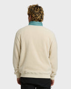 Boundary Peak Mock Neck Sherpa Fleece - Oatmeal