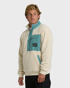 Boundary Peak Mock Neck Sherpa Fleece - Oatmeal