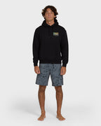 Haleiwa Rising Sun Pullover Hoodie  - Black