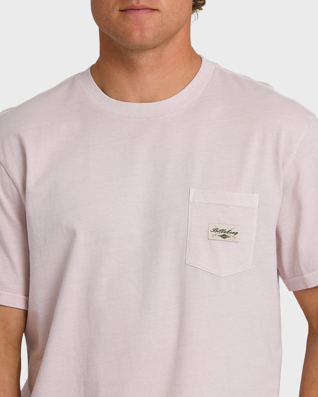 Essential Pocket Wave Washed Premium Short Sleeve T-Shirt - Dusty Purple