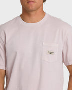 Essential Pocket Wave Washed Premium Short Sleeve T-Shirt - Dusty Purple