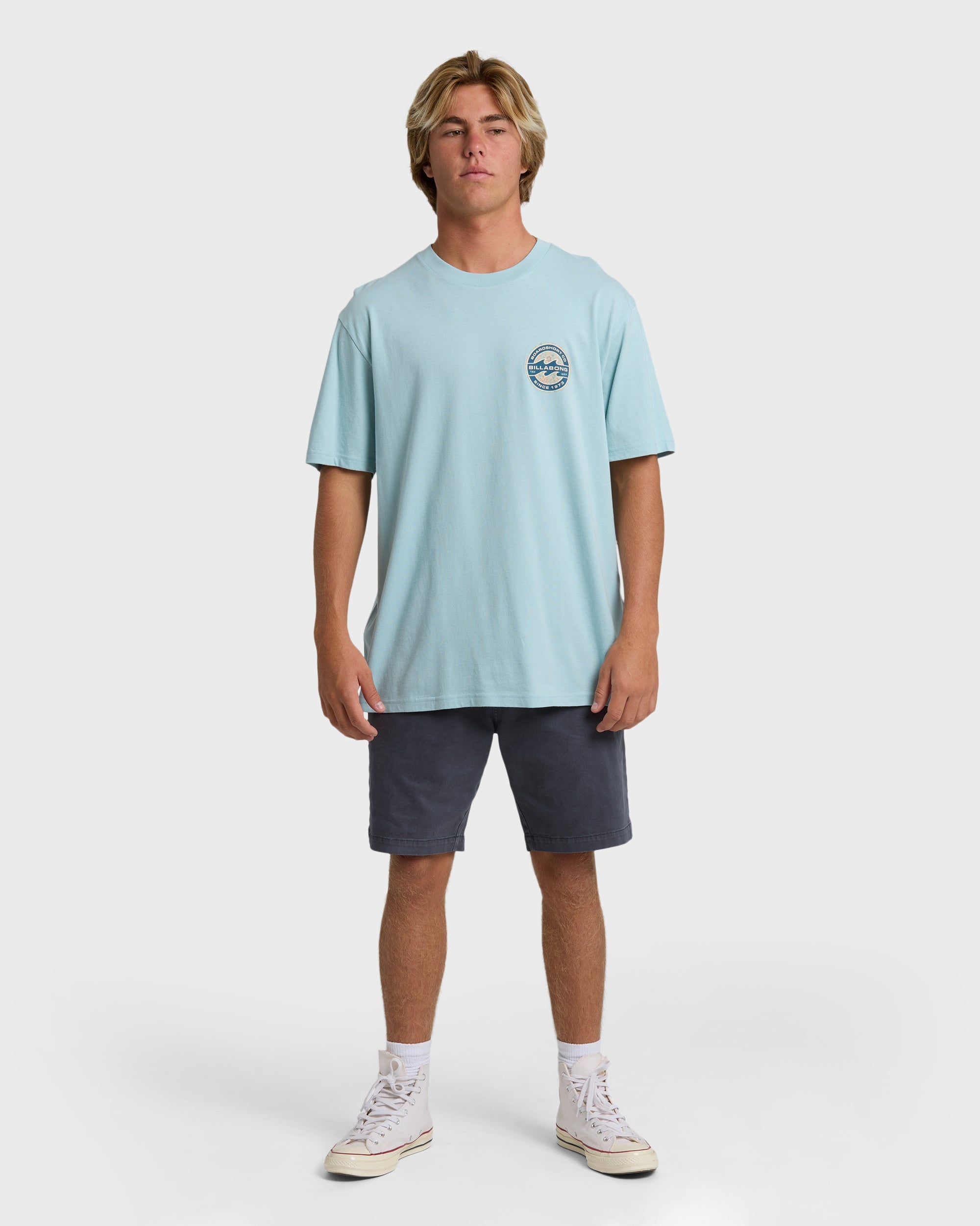 Hollow Premium Short Sleeve T-Shirt - Dusty Blue