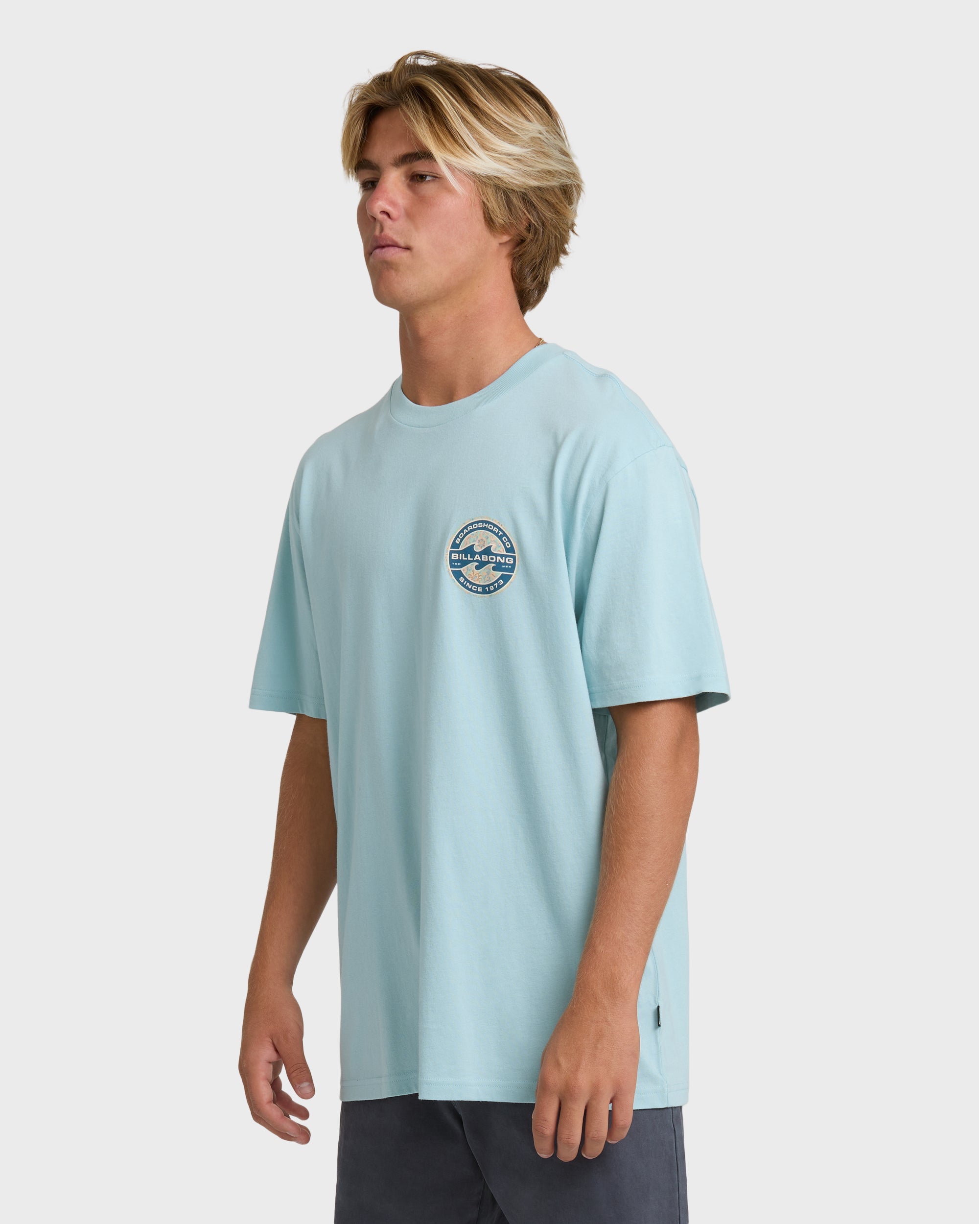 Hollow Premium Short Sleeve T-Shirt - Dusty Blue