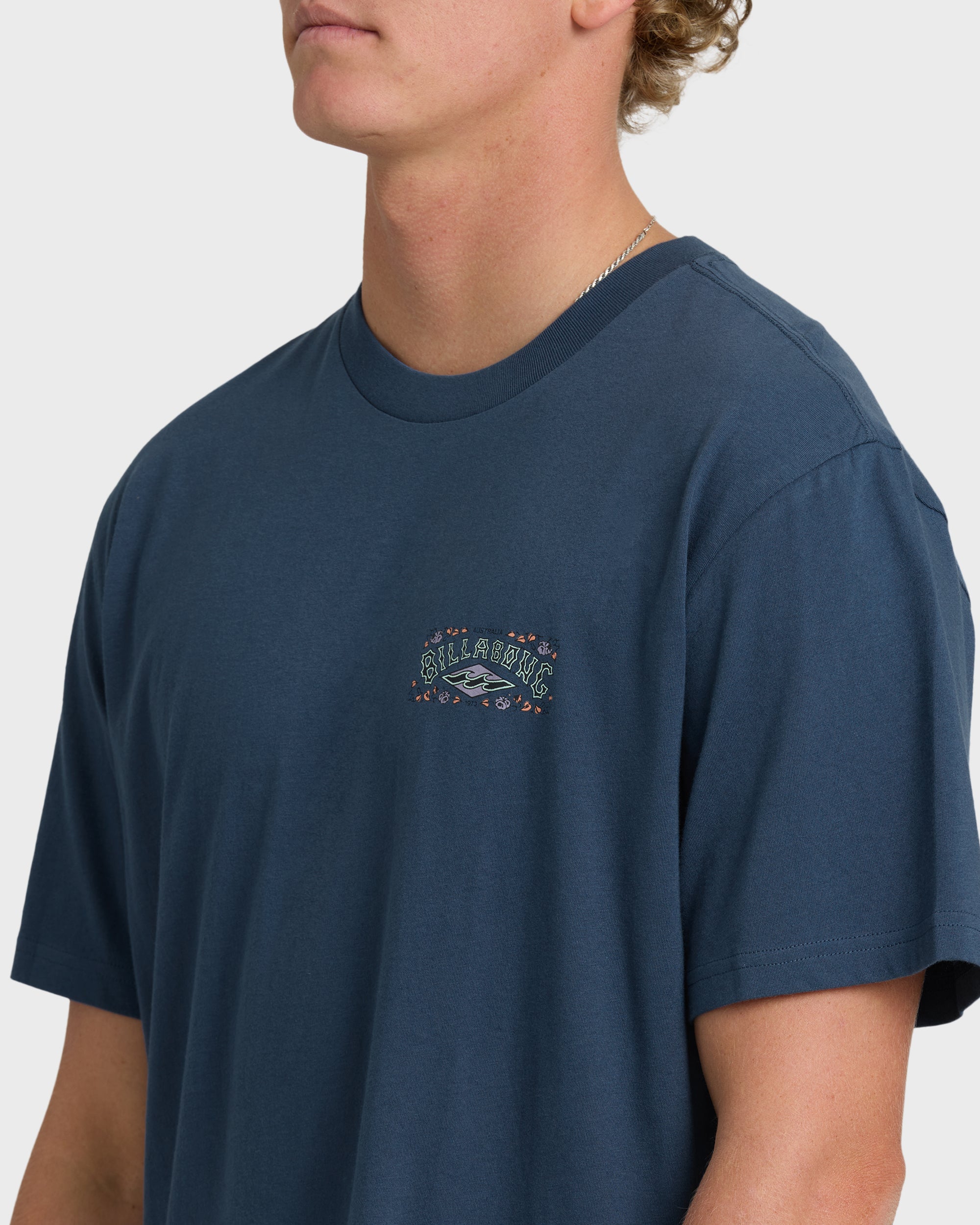 Heritage Arch Premium Short Sleeve T-Shirt - Dark Denim