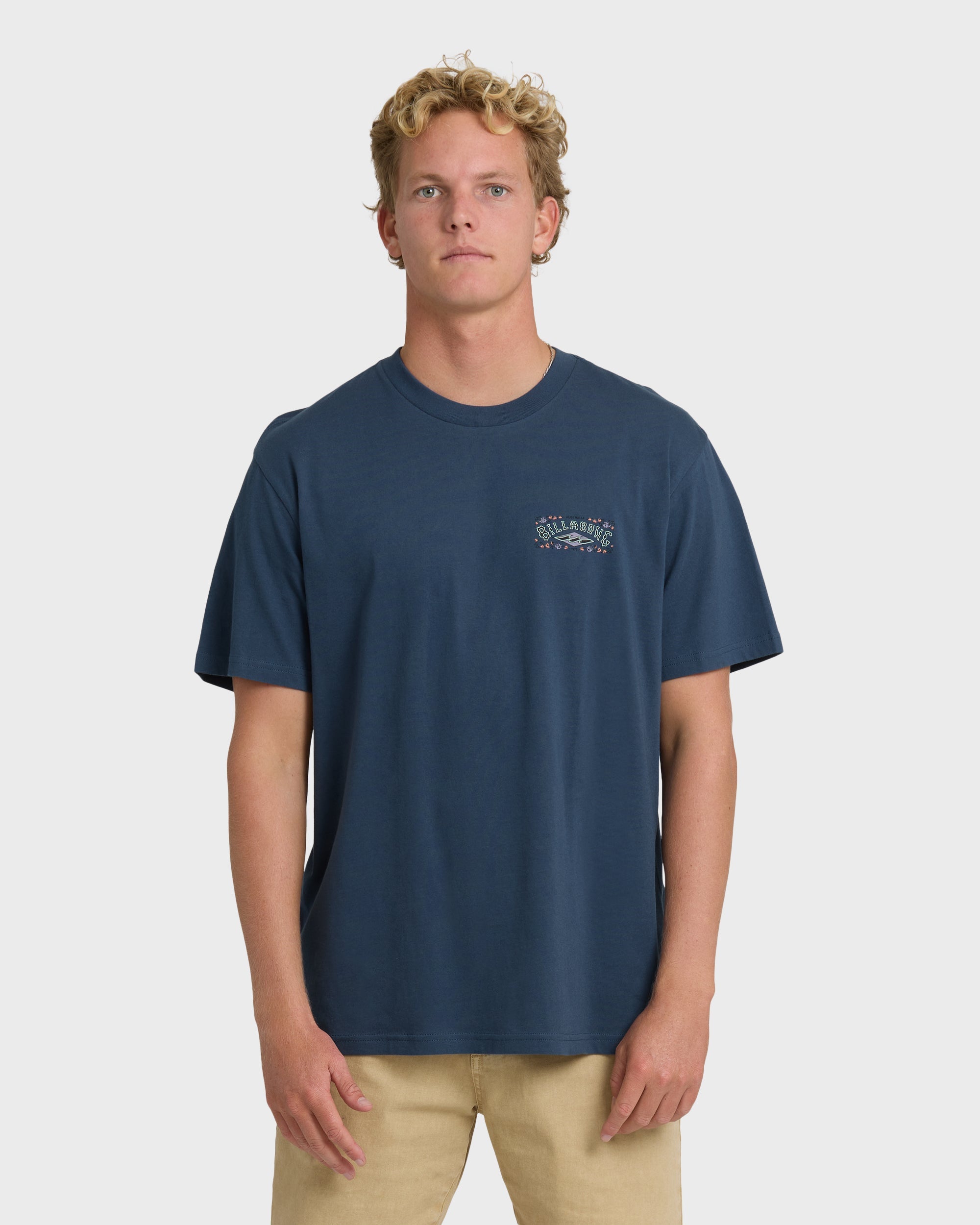 Heritage Arch Premium Short Sleeve T-Shirt - Dark Denim
