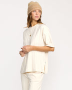 Cass Short Sleeve Top - Whitecap