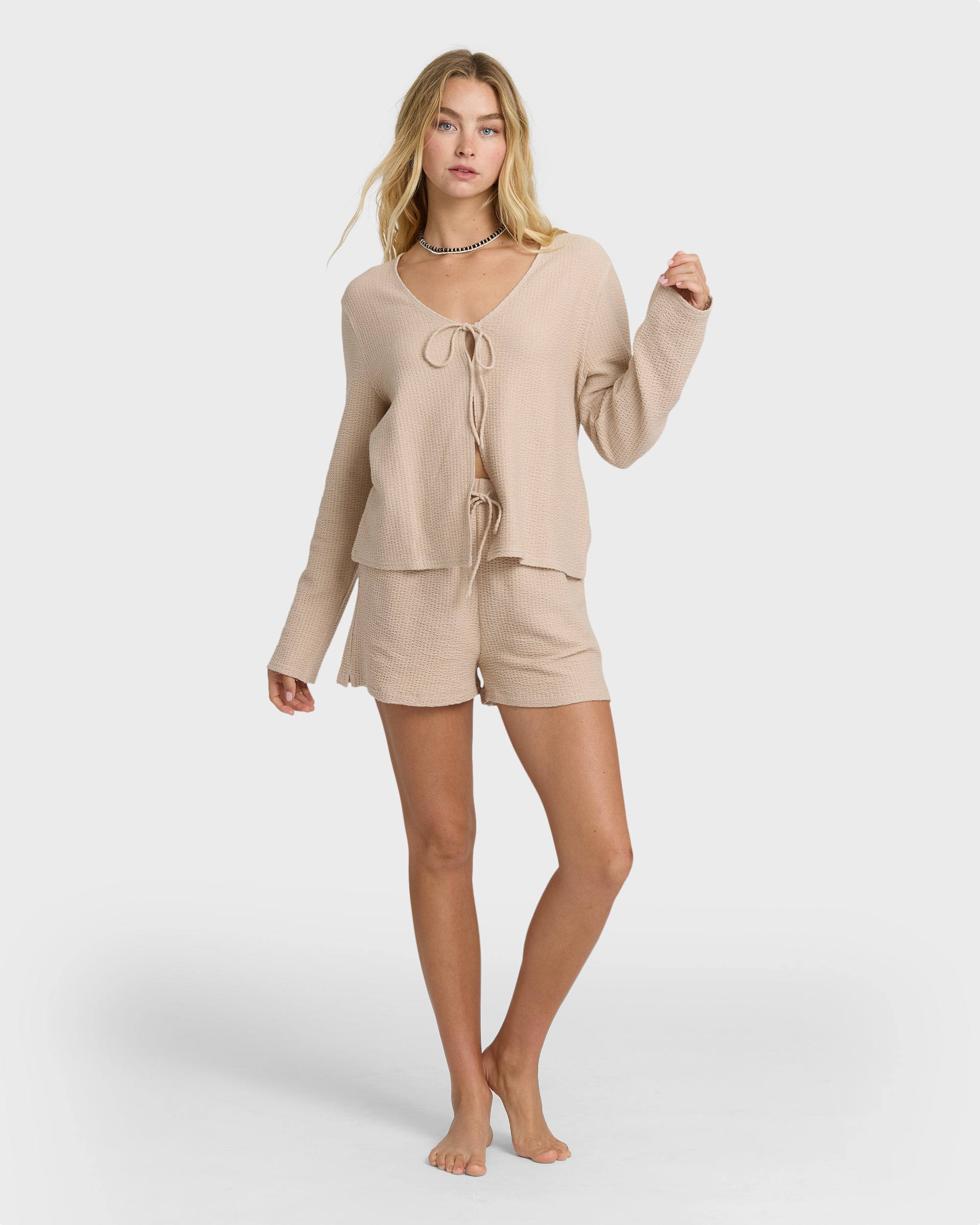 Maya Long Sleeve Top - Oatmeal