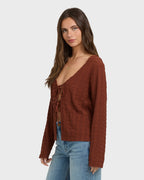 Havana Long Sleeve Knit Top - Cowhide
