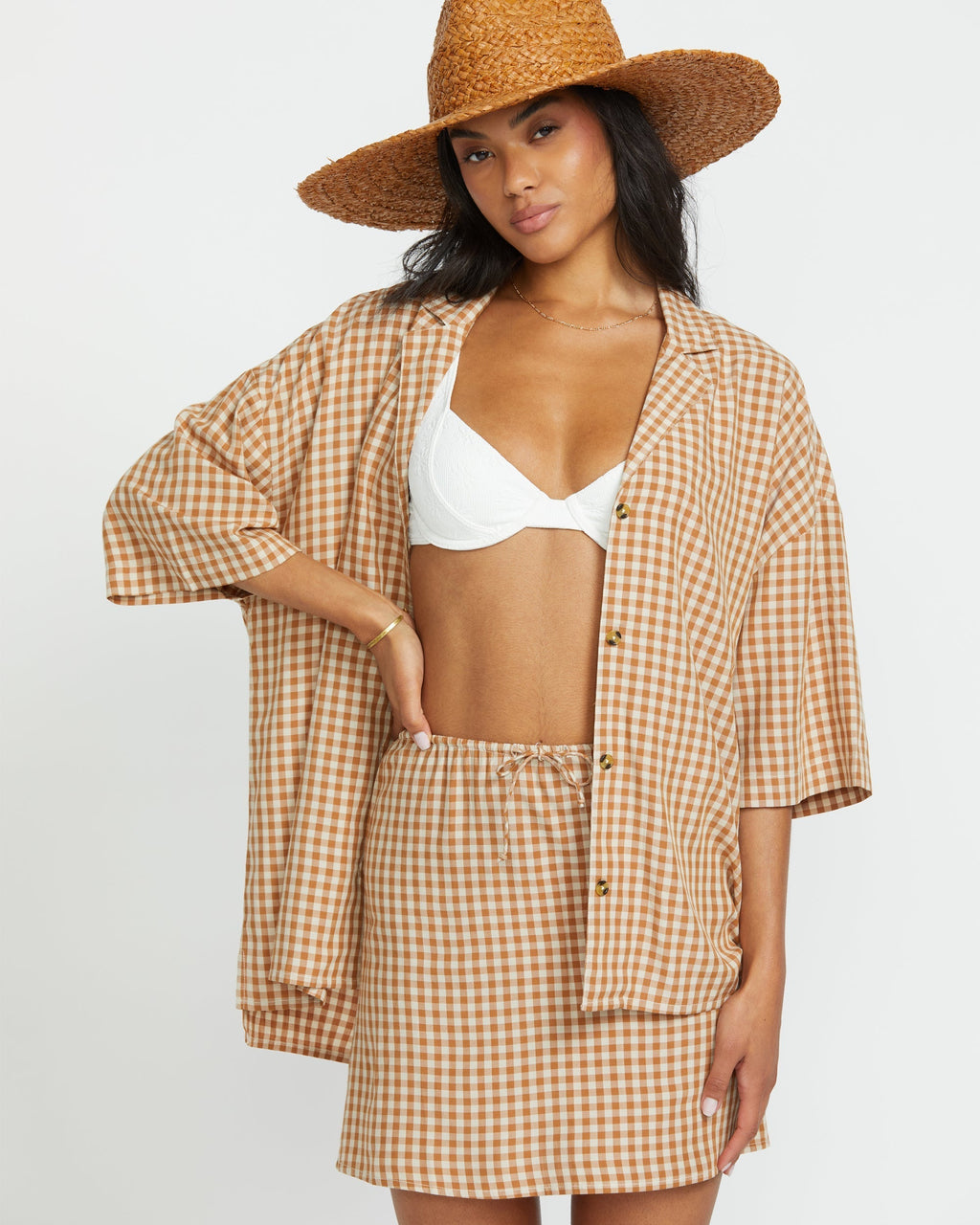 Beach Side Short Sleeve Shirt - Doeskin