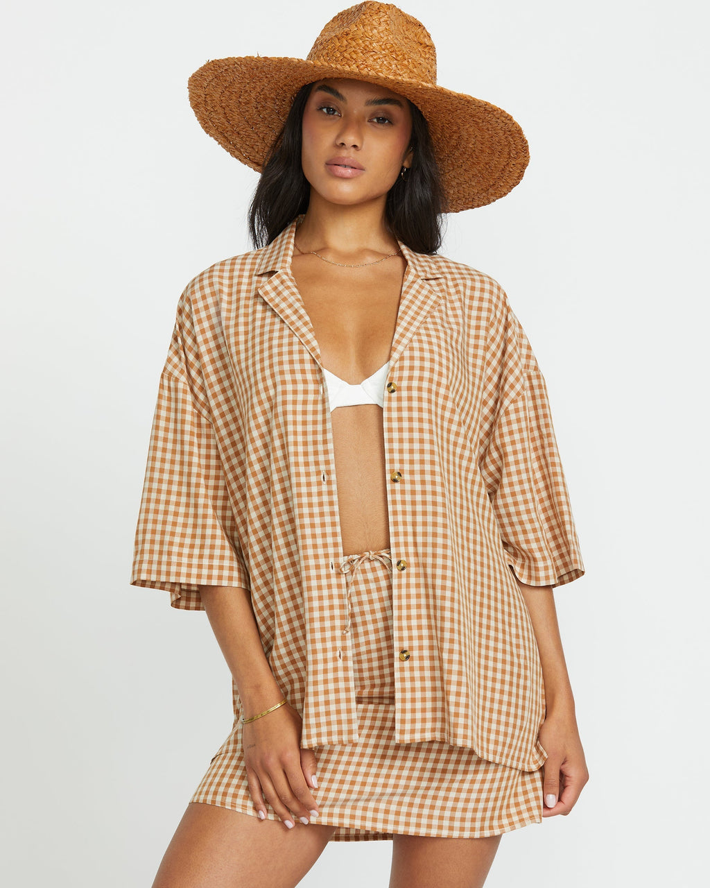 Beach Side Short Sleeve Shirt - Doeskin
