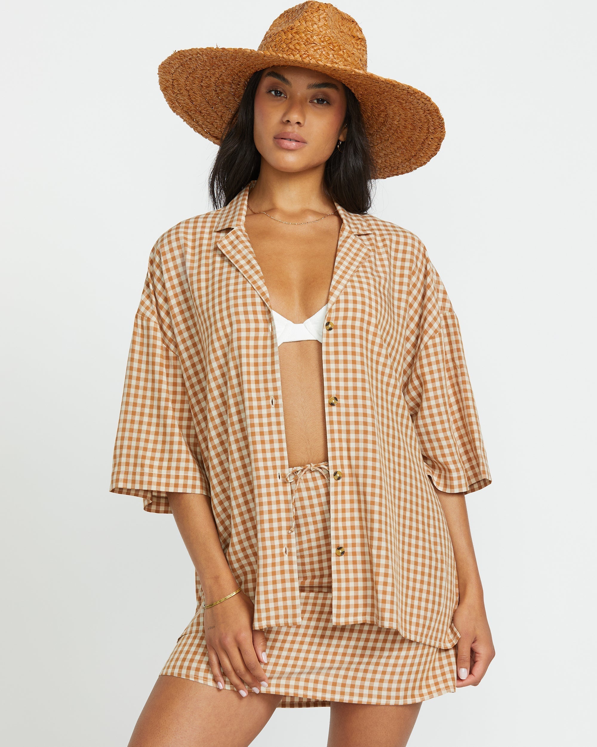 Beach Side Short Sleeve Shirt - Doeskin