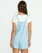 Beach Crush Denim Overalls - Salt Blue