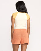 Gia Sweater Shorts - Sunset