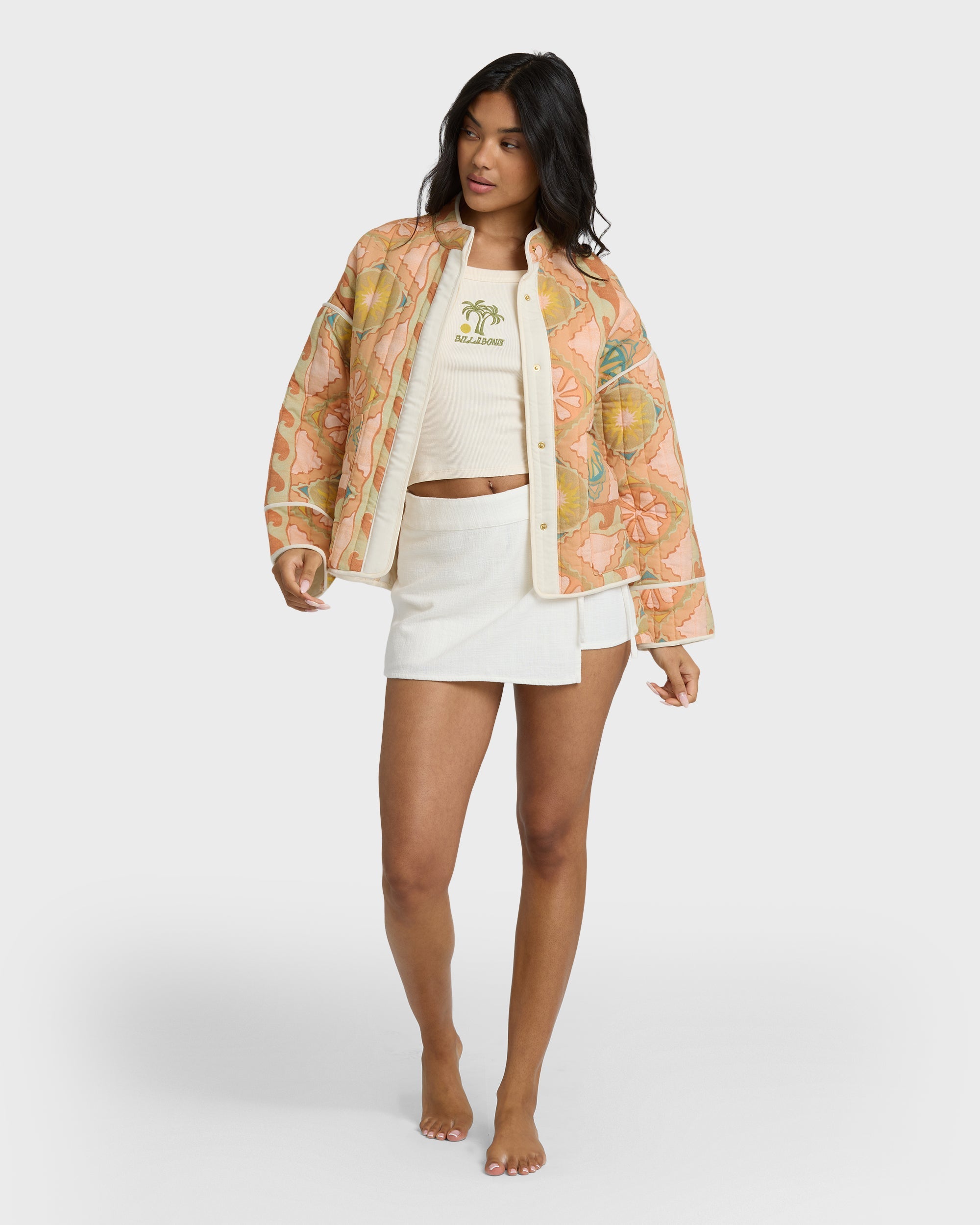 Folk Story 2 Quilted Jacket - Sand