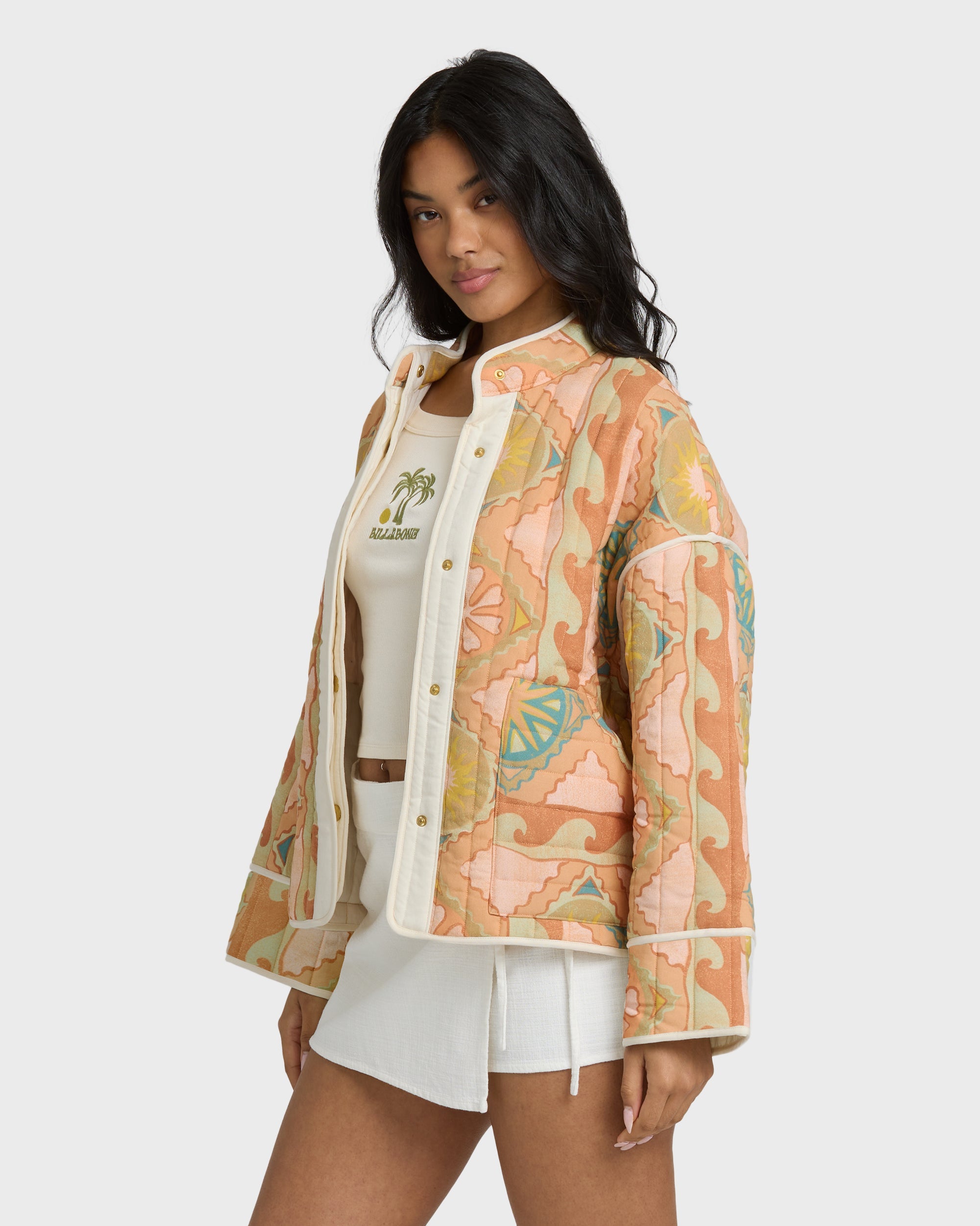 Folk Story 2 Quilted Jacket - Sand