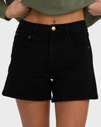 Shifter Denim Shorts - Black