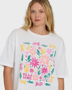 Floral Press Short Sleeve T-Shirt - Salt Crystal