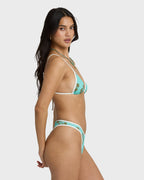 Last Summer Mini Slide Triangle Bikini Top - Ocean Spray