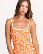 Josie Have It All Boyshort Surfsuit - Orange Pop