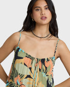 Beach Song Printed Mini Dress - Black Multi