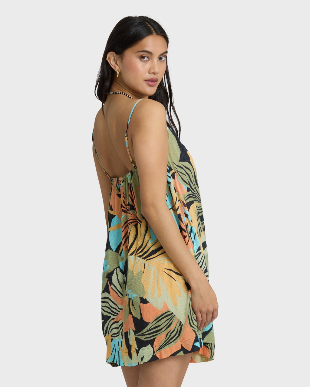 Beach Song Printed Mini Dress - Black Multi