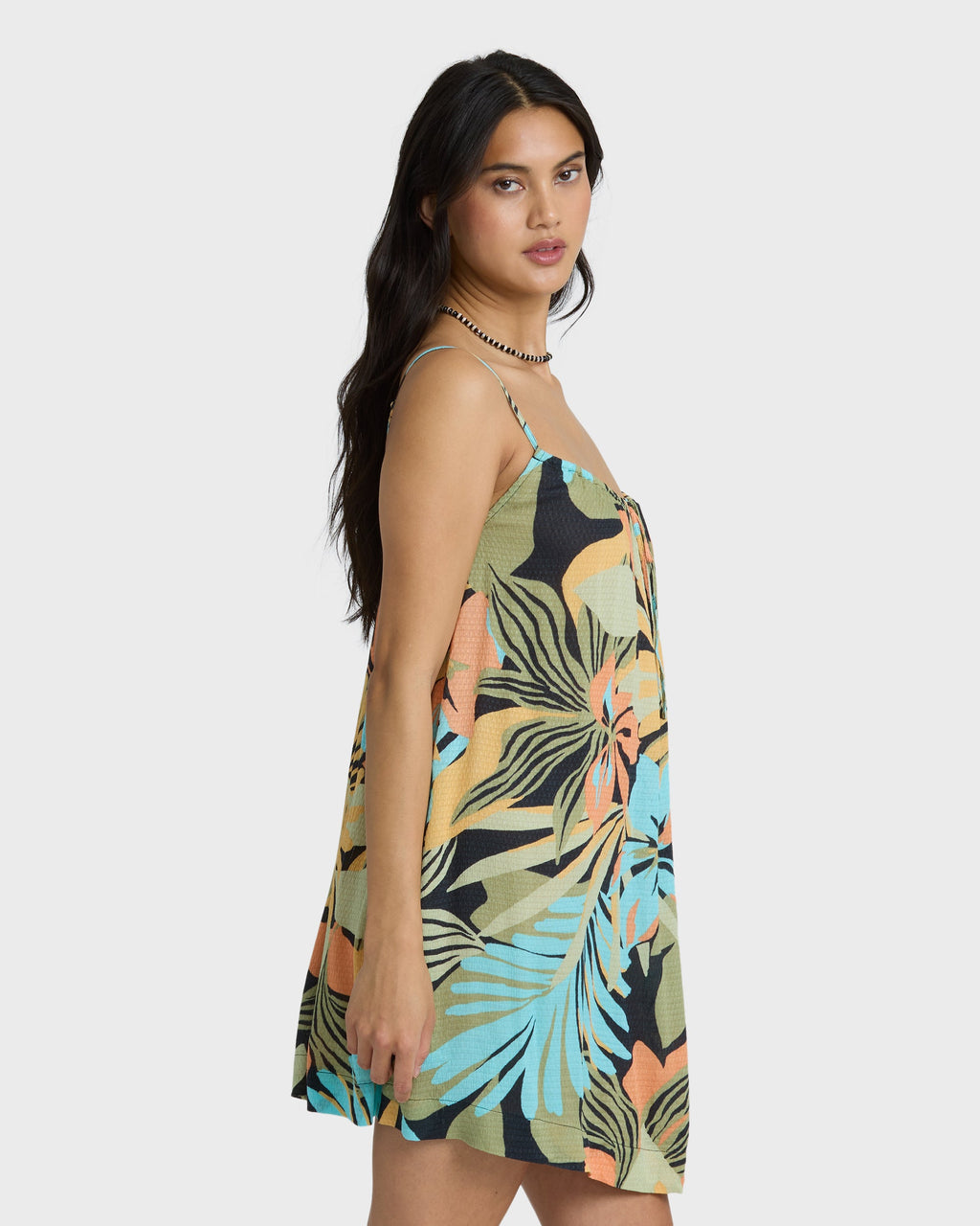 Beach Song Printed Mini Dress - Black Multi