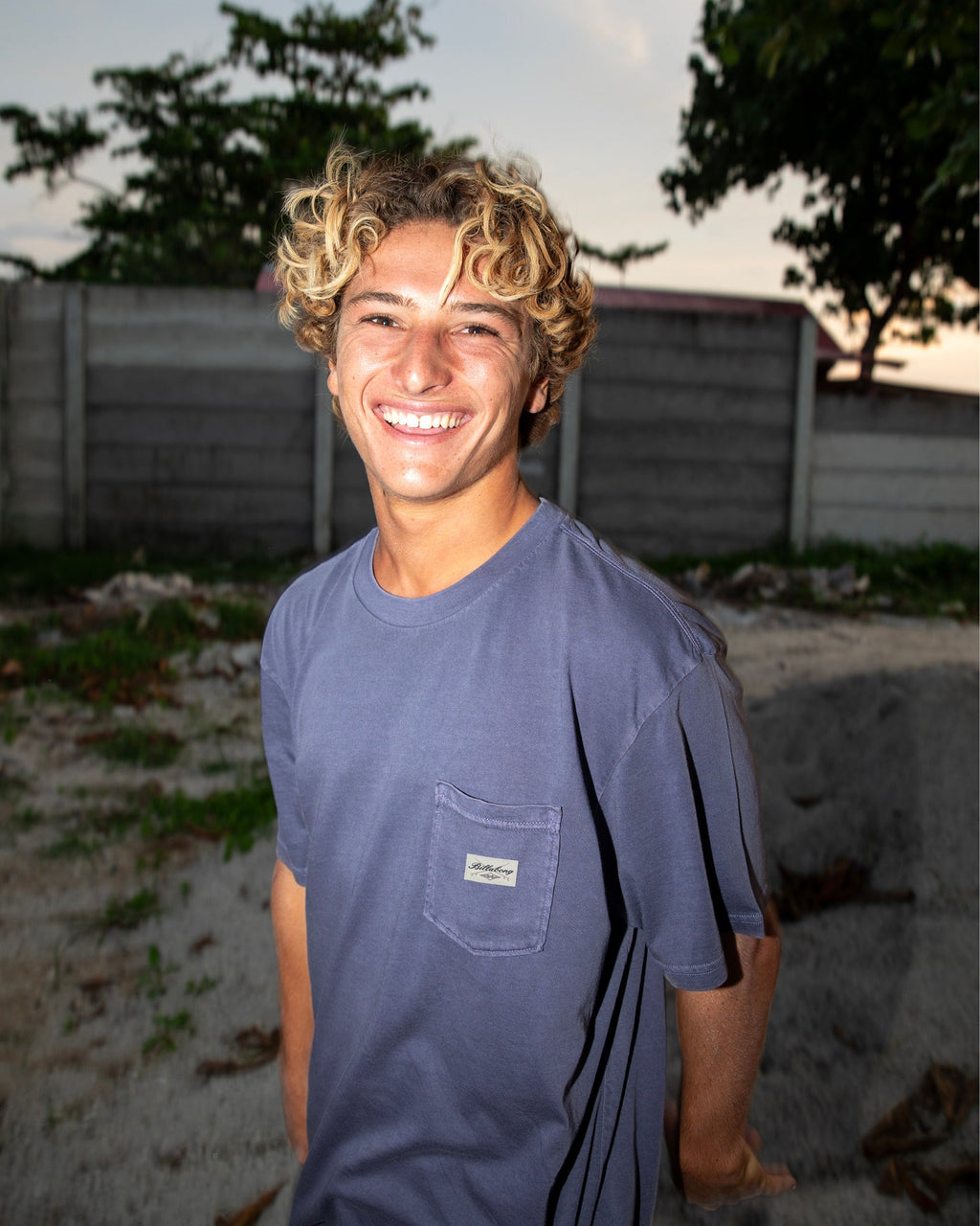 Essential Pocket Wave Washed Premium Short Sleeve T-Shirt - Graystone