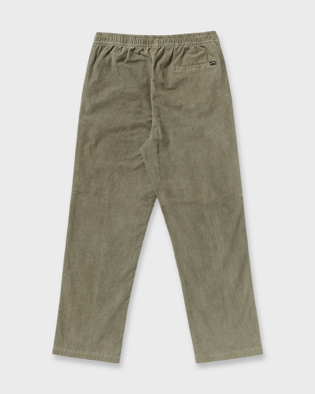 Larry Elastic Waist Corduroy Pants - Green Ash