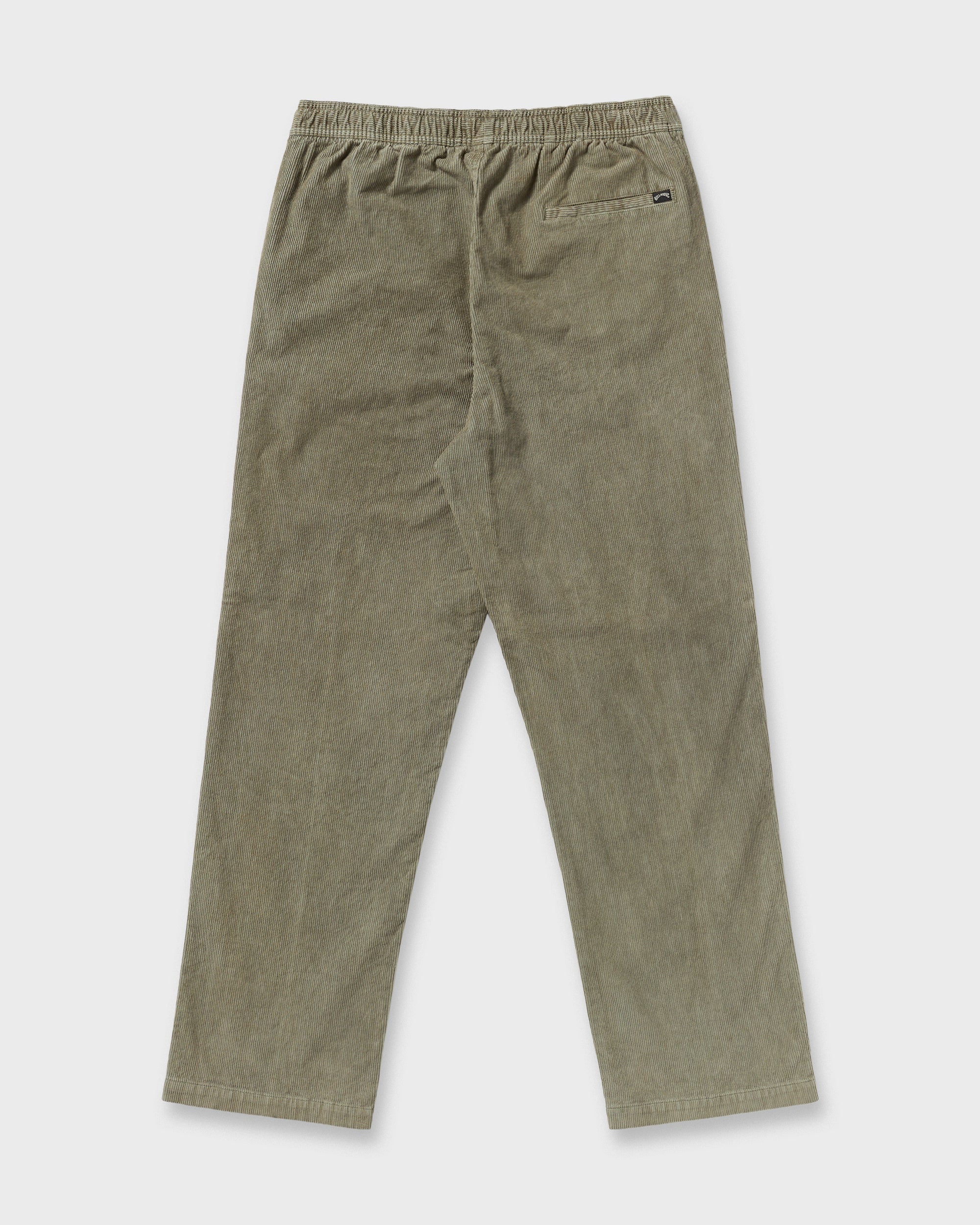 Larry Elastic Waist Corduroy Pants - Green Ash