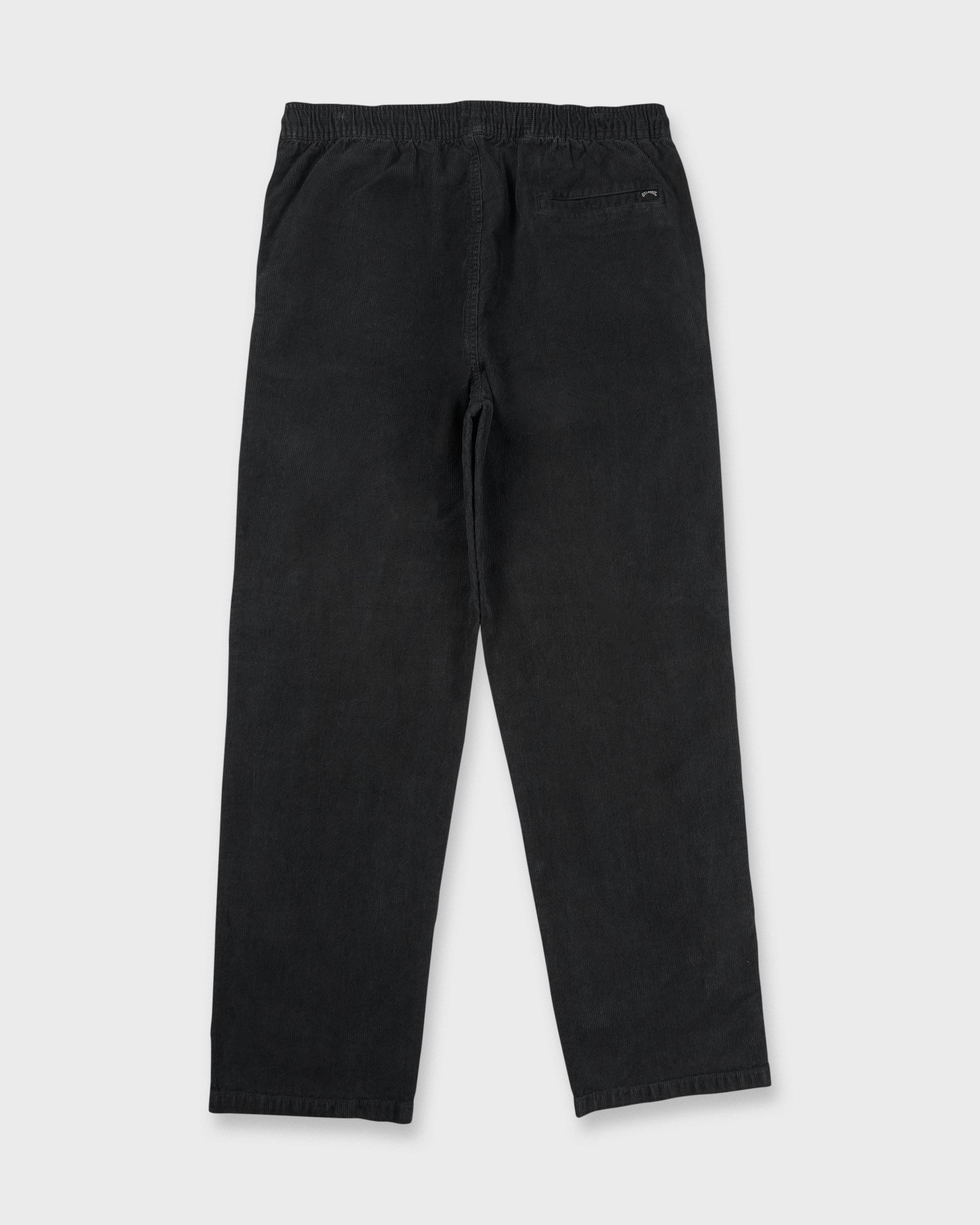 Larry Elastic Waist Corduroy Pants - Washed Black