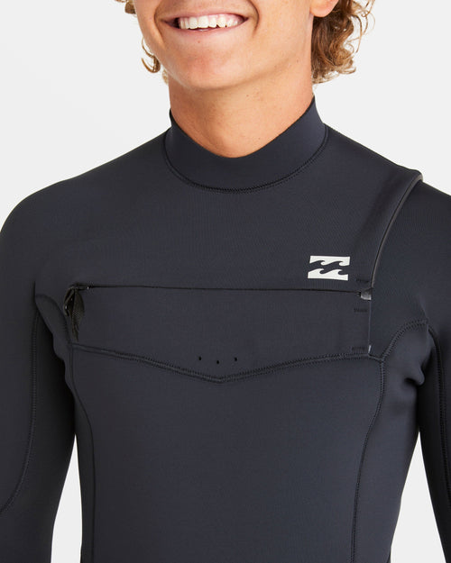 4/3mm Absolute Natural Upcycler GBS Chest Zip Wetsuit - Black