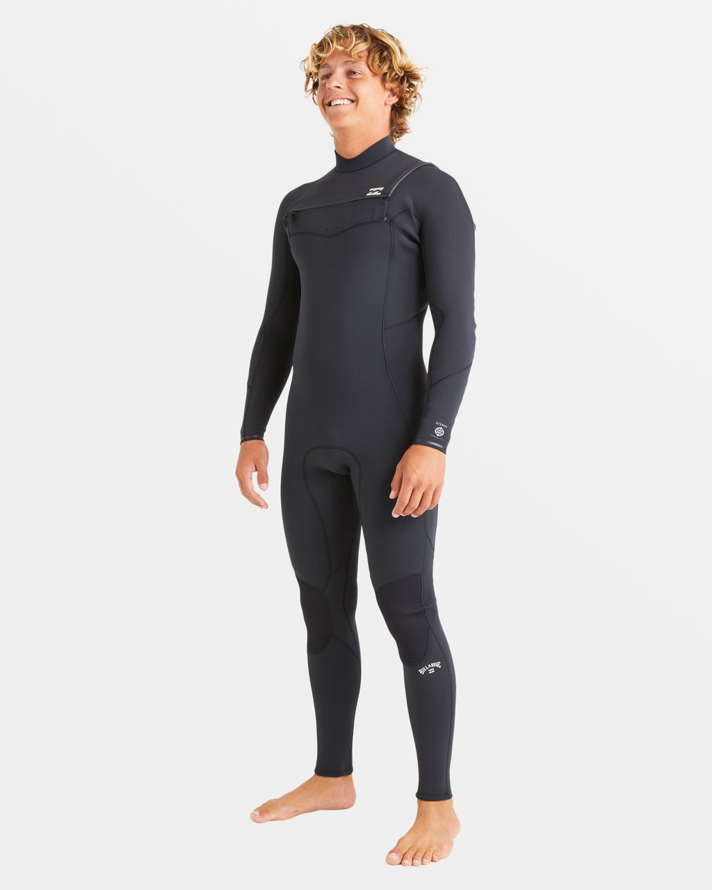 4/3mm Absolute Natural Upcycler GBS Chest Zip Wetsuit - Black