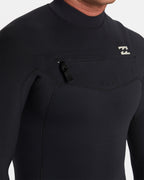 3/2mm Revolution Natural Upcycler GBS Chest Zip Wetsuit - Black