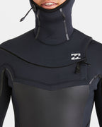 5/4mm Absolute Natural+ Upcycler Welded Chest Zip Hooded Wetsuit - Black