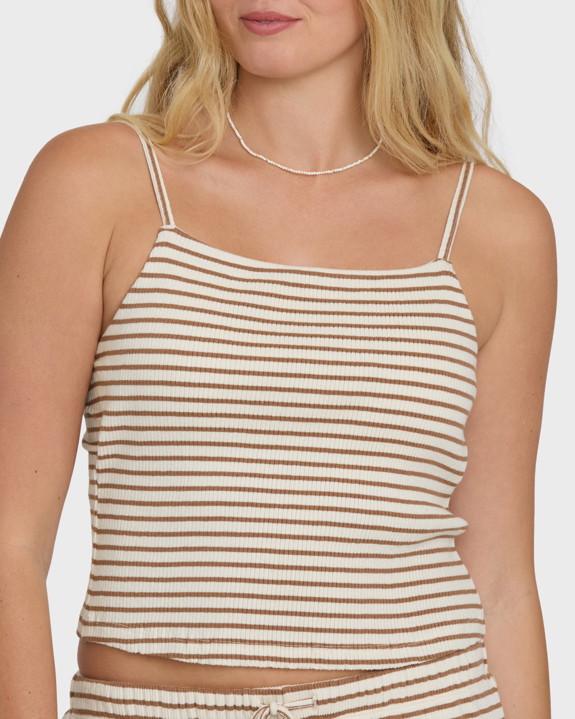 Easy Livin Tank Top - Brown Stone