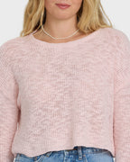 Daze Time Crewneck Sweater - Rosewater