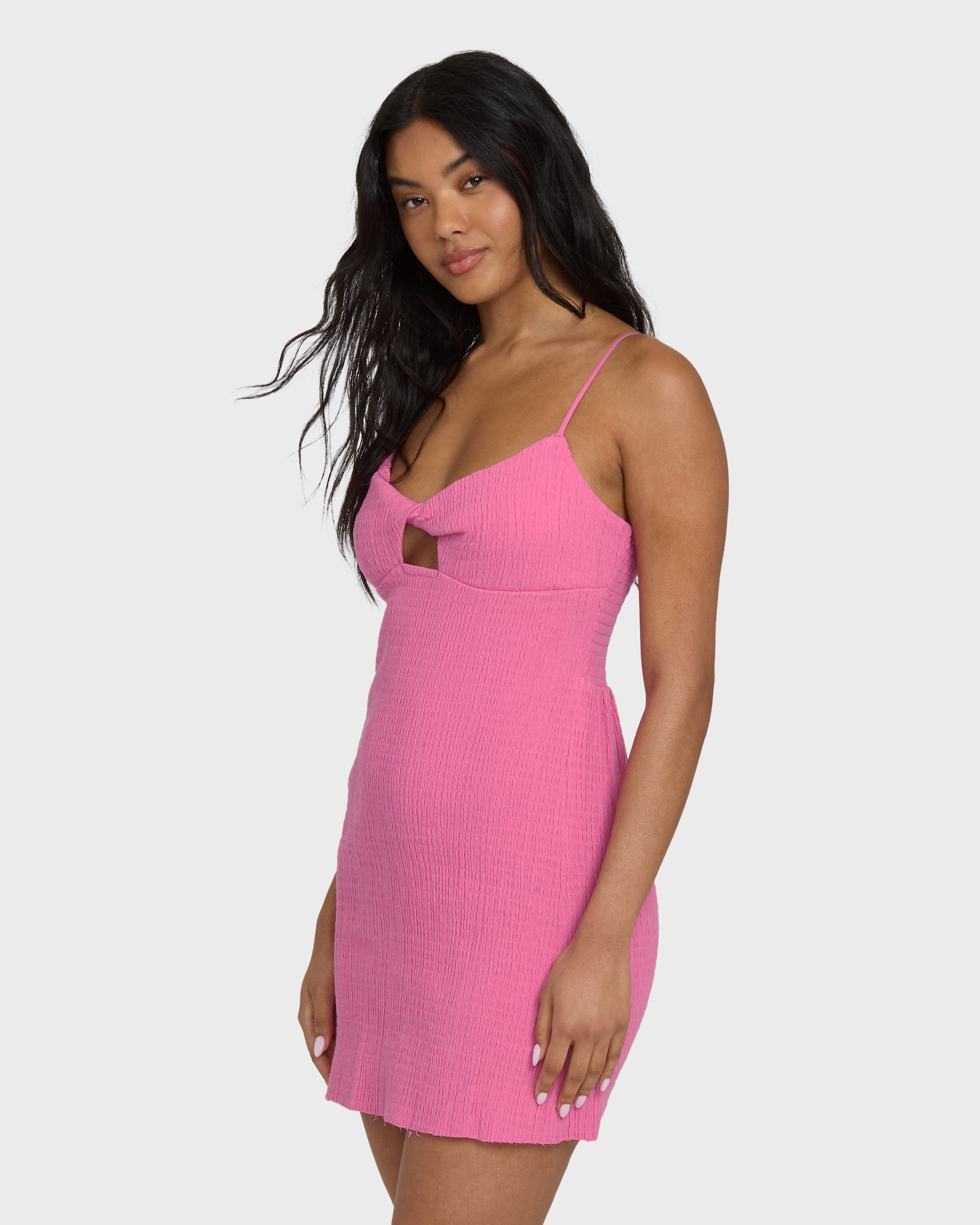 Crystal Clear Midi Dress - Guava