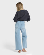 Free Fall Wide Leg Jeans - Surf Spray